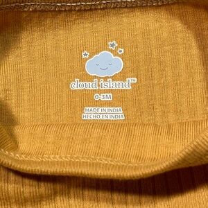 Cloud Island Mustard Yellow Baby Onesie